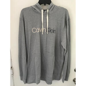 Calvin Klein Men's Relaxed  Hoodie Pullover  Grey, L NWT